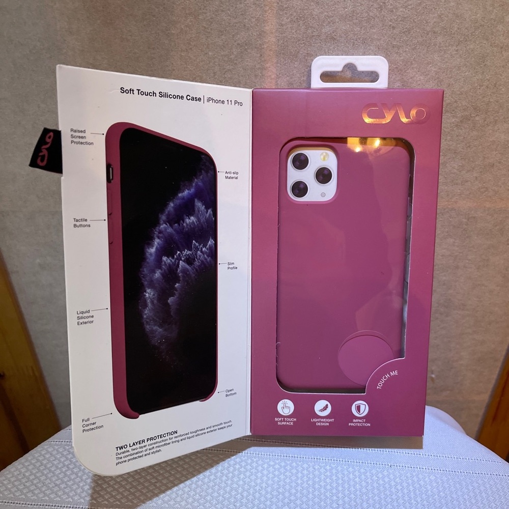 CYLO Soft Touch Silicone Case IPHONE 11 Pro/XS/X Light & Thin Anti-fingerprint